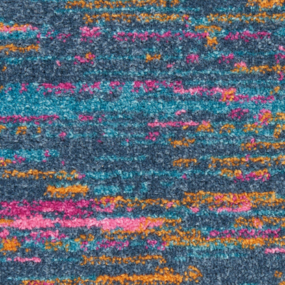 Nourison Home Passion  Blue Multicolor  Contemporary