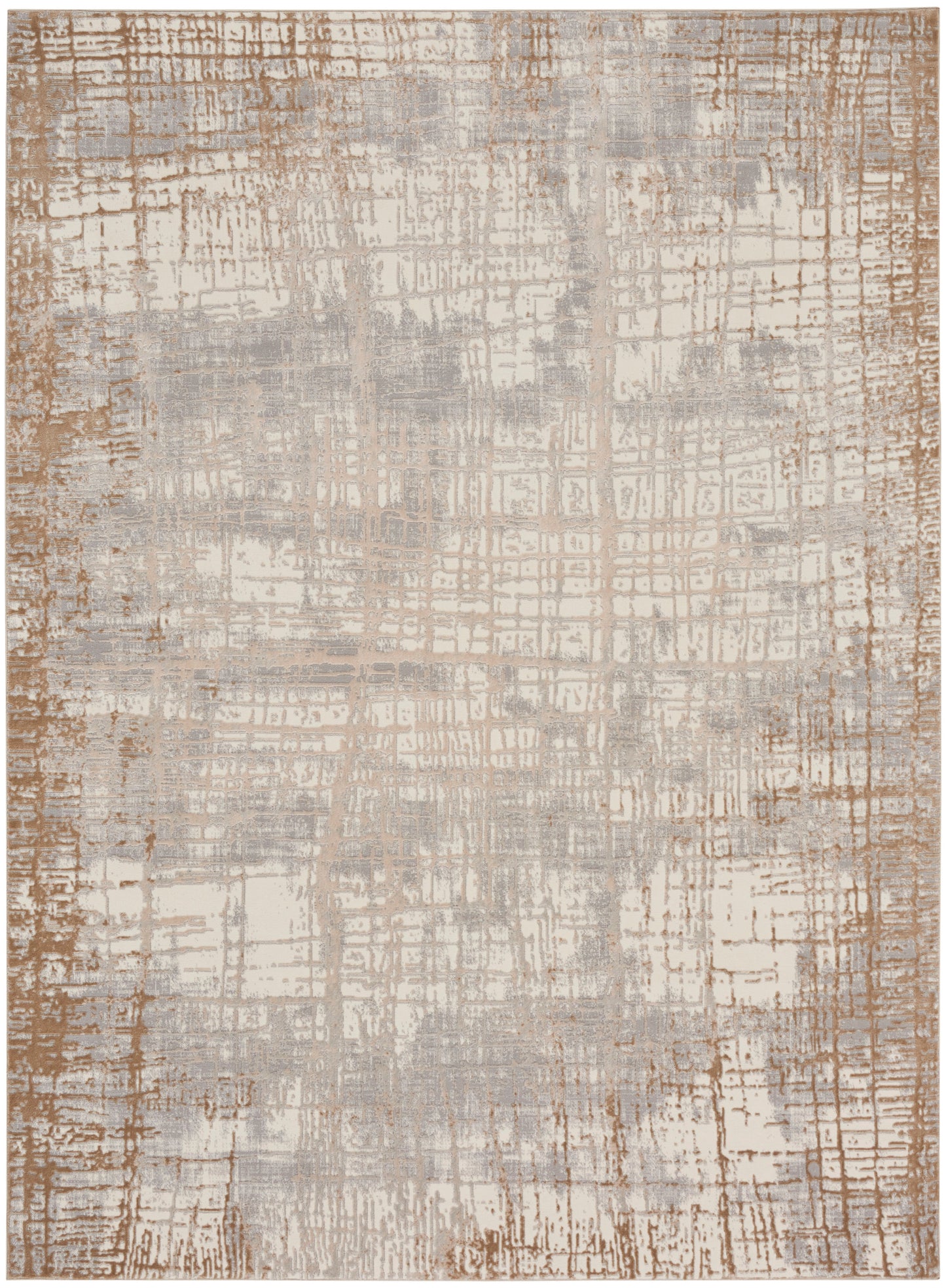 Calvin Klein CK950 Rush CK950 Ivory Taupe Contemporary Power-loomed Rug