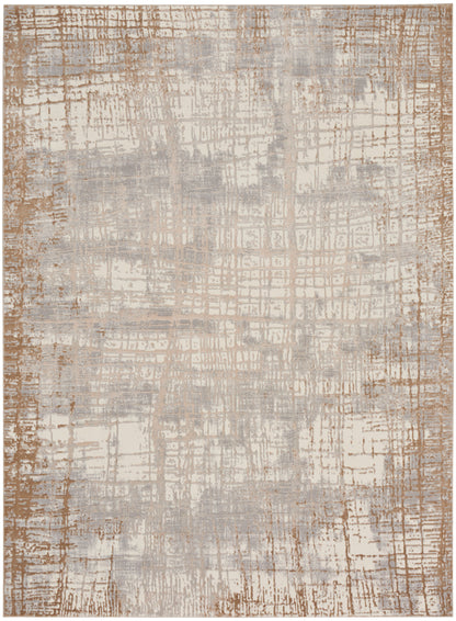 Calvin Klein CK950 Rush CK950 Ivory Taupe Contemporary Power-loomed Rug