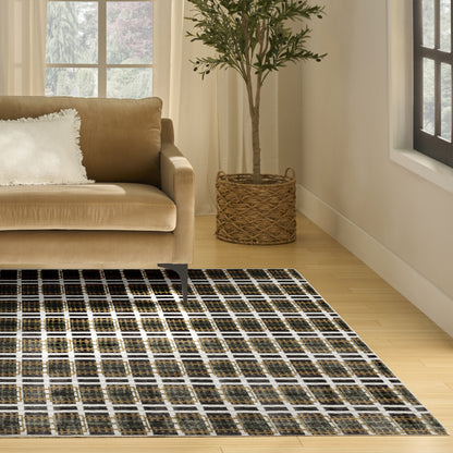 Nourison Home Nordic  Charcoal Multicolor  Contemporary