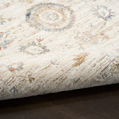 Nourison Home Antique Fusion  Ivory Multicolor  Traditional