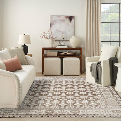Nourison Home Dekor  Ivory Brown  Traditional