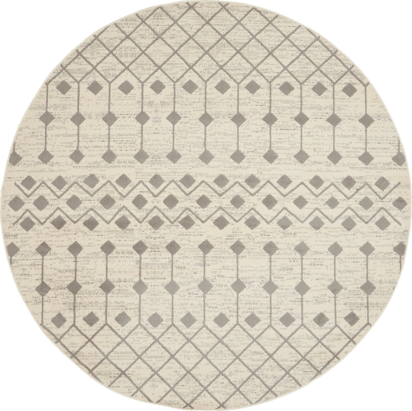 Nourison Home Grafix GRF37 Ivory Grey Transitional Power-loomed Rug