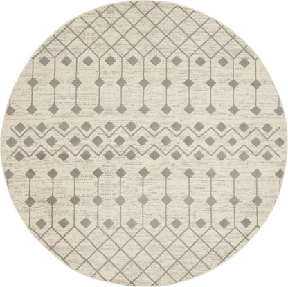Nourison Home Grafix GRF37 Ivory Grey Transitional Power-loomed Rug