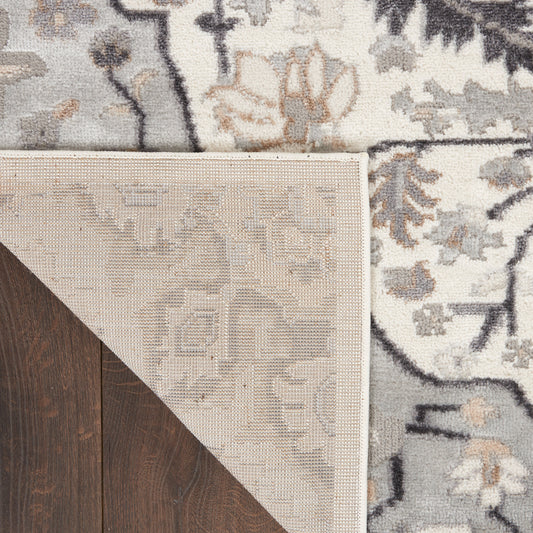 Nourison Home Elation  Ivory Grey  Traditional