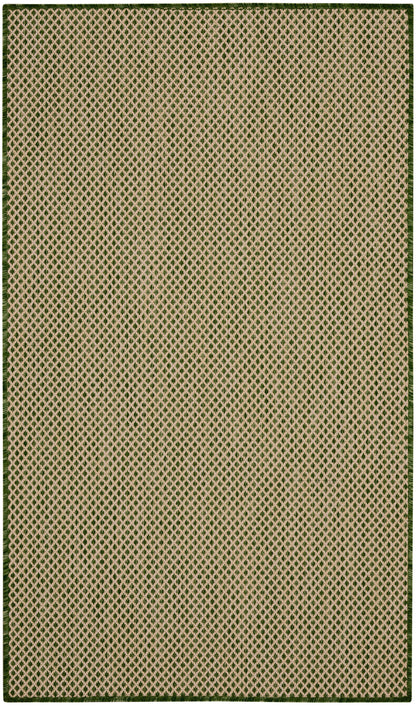 Nourison Home Courtyard COU01 Green Contemporary Power-loomed Rug