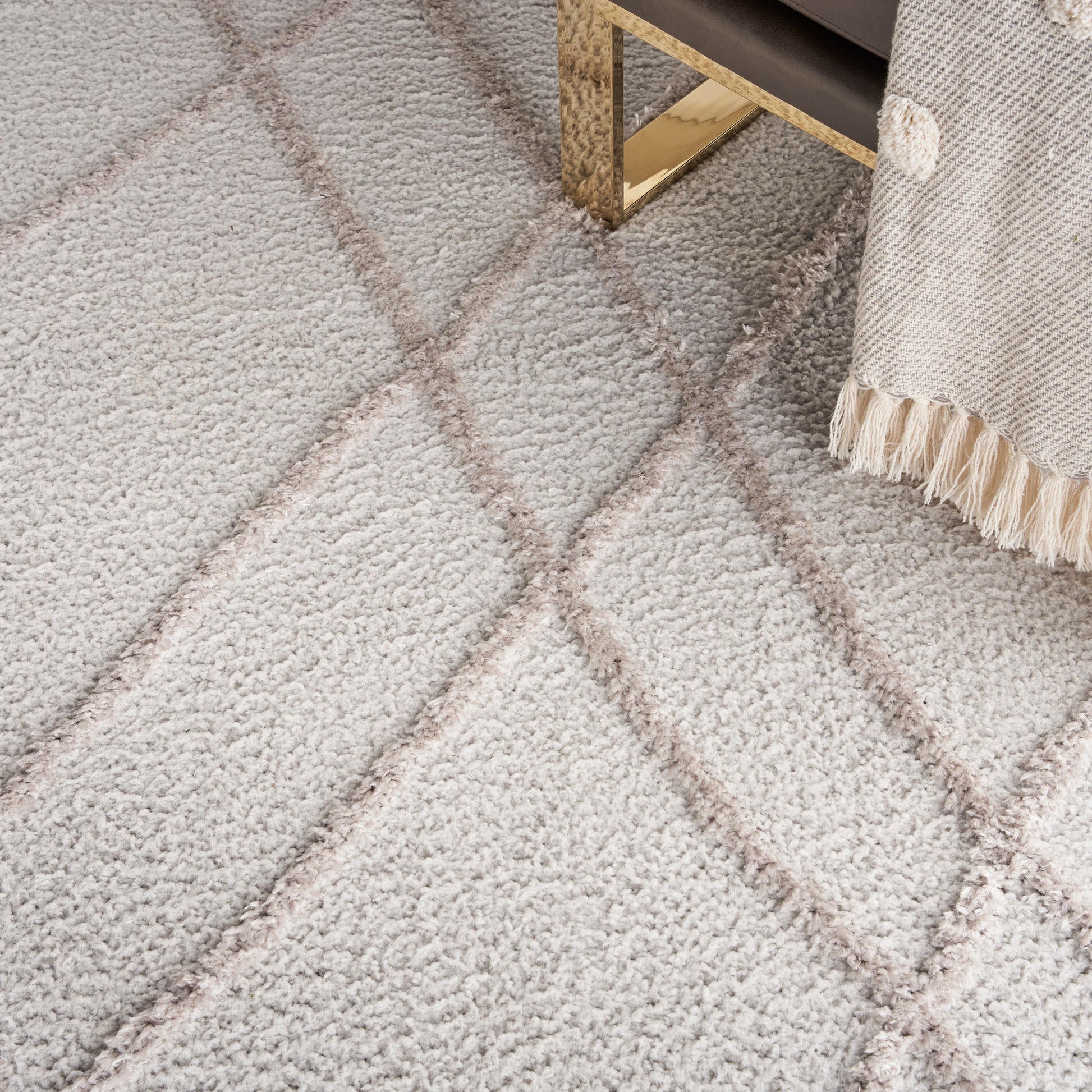 Nourison Home Feather Soft  Grey  Contemporary