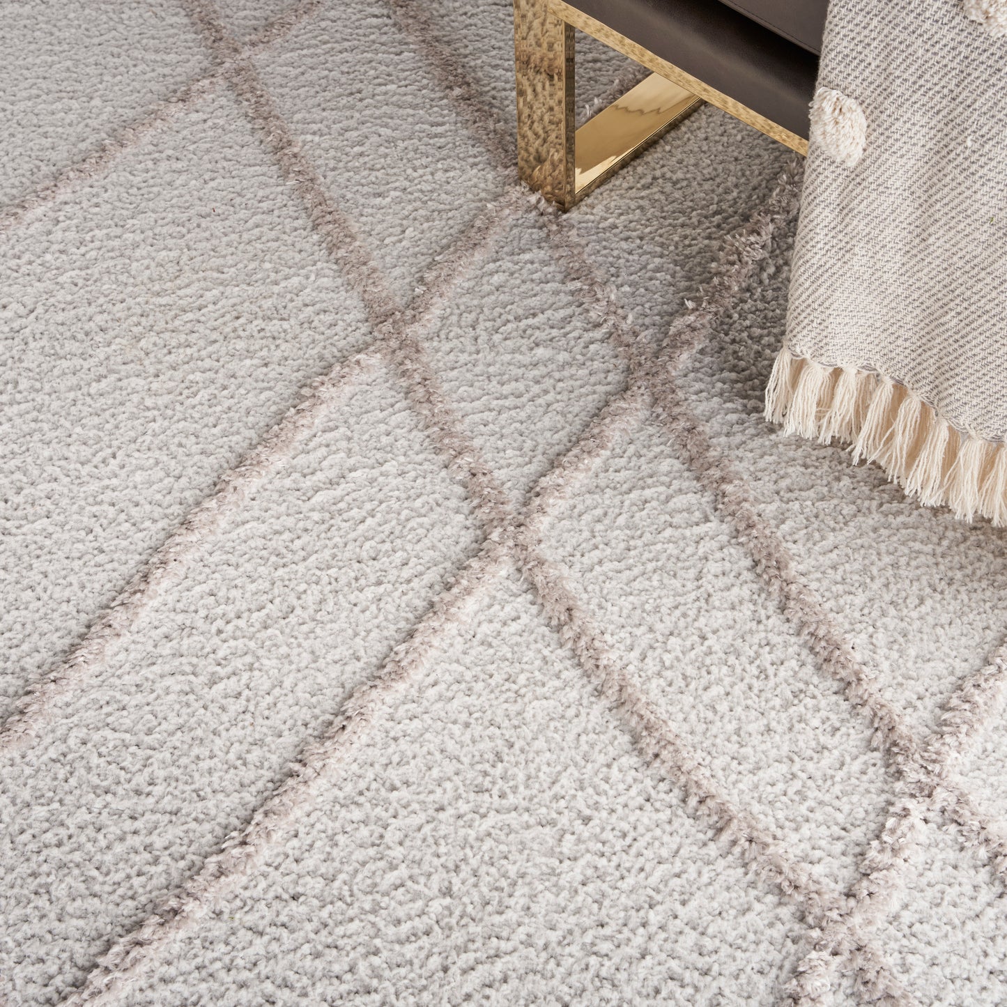 Nourison Home Feather Soft  Grey  Contemporary