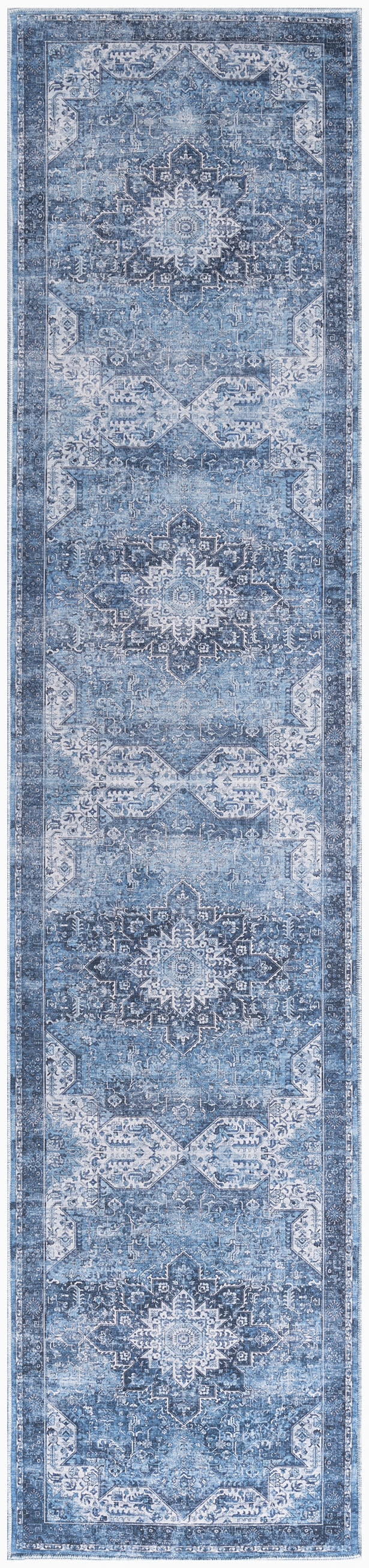 Nourison Home Nourison Washables NWB15 Blue Traditional Power-loomed Rug