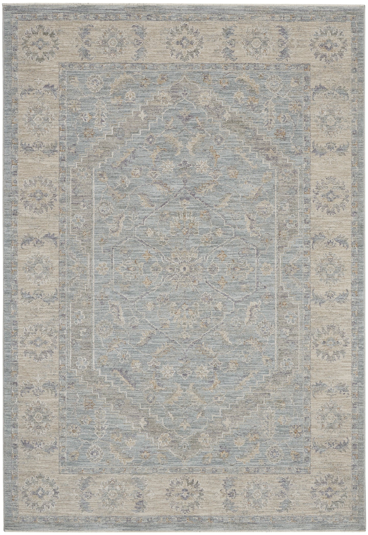 Nourison Home Infinite IFT02 Blue Traditional Power-loomed Rug
