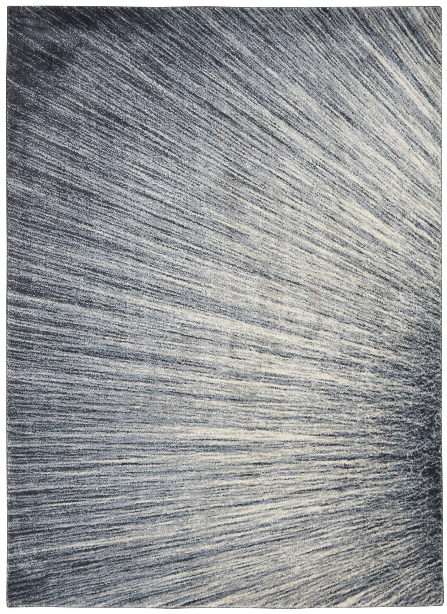 Nourison Home Moroccan Celebration KI389 Blue Grey Contemporary Power-loomed Rug