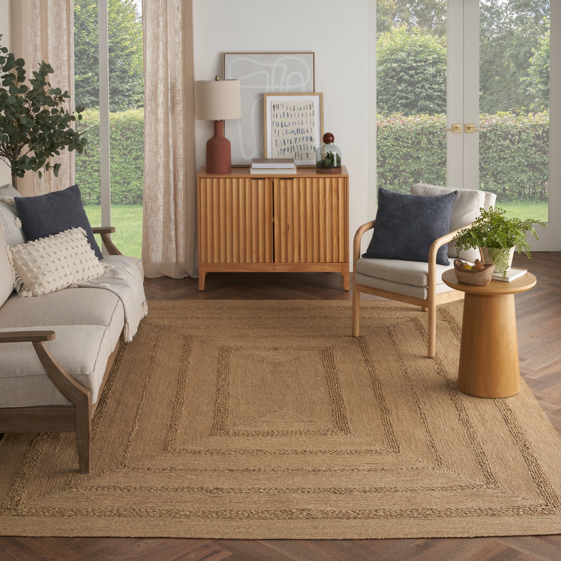 Nourison Home Natural Seagrass  Natural  Contemporary