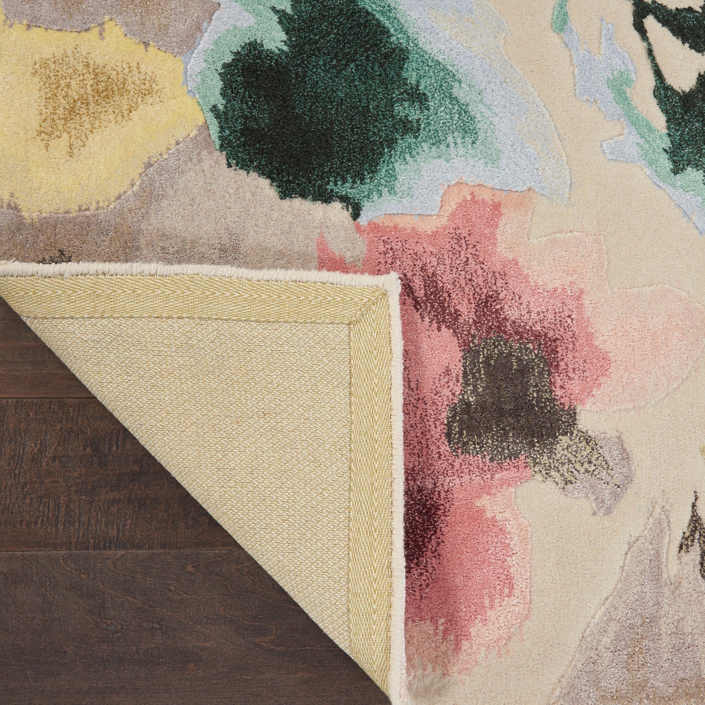 Nourison Home Prismatic  Beige Multicolor  Contemporary