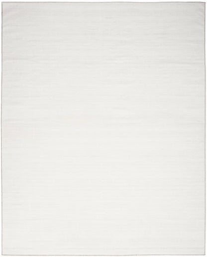 Nourison Home Washable Essentials WAE01 Ivory Grey Contemporary Loom-woven Rug