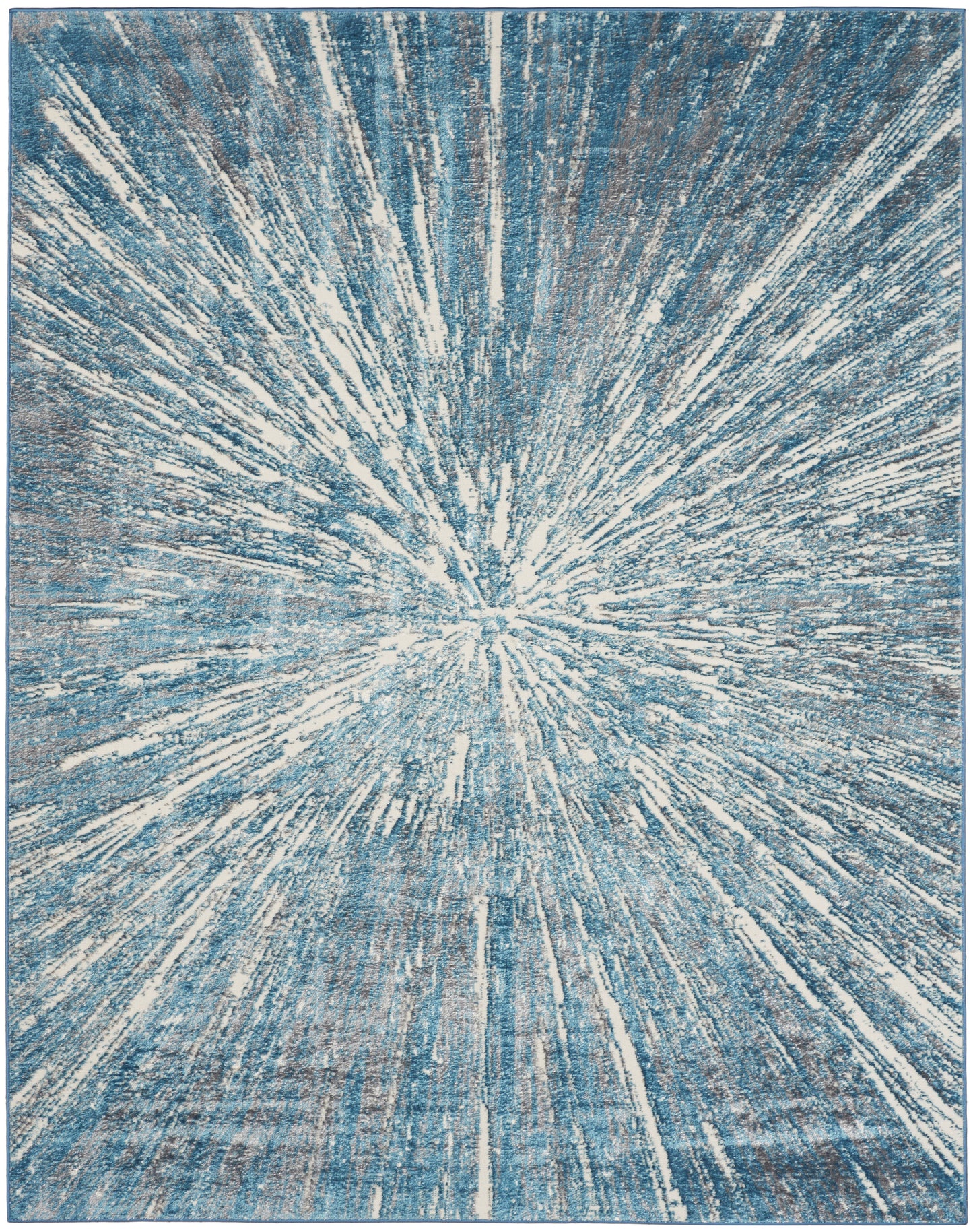 Nourison Home Ambiance  Blue Silver  Contemporary