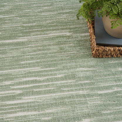 Nourison Home Care Free  Green  Contemporary