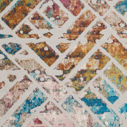 Nourison Home Radiant  Grey Multicolor  Transitional