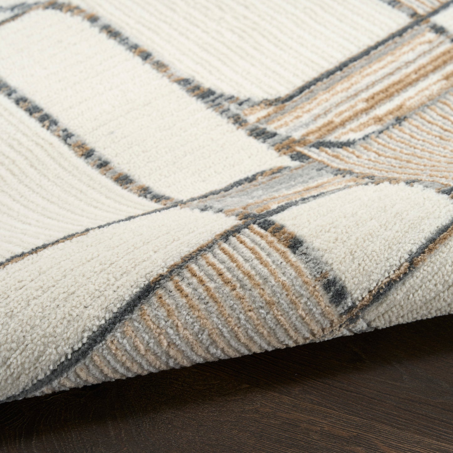 Nourison Home Nordic  Ivory Multicolor  Contemporary