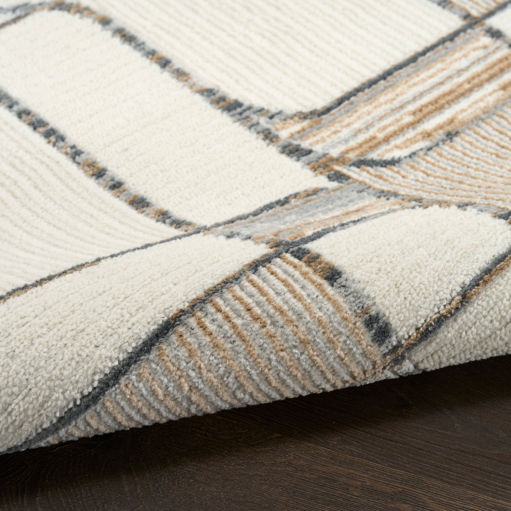 Nourison Home Nordic  Ivory Multicolor  Contemporary