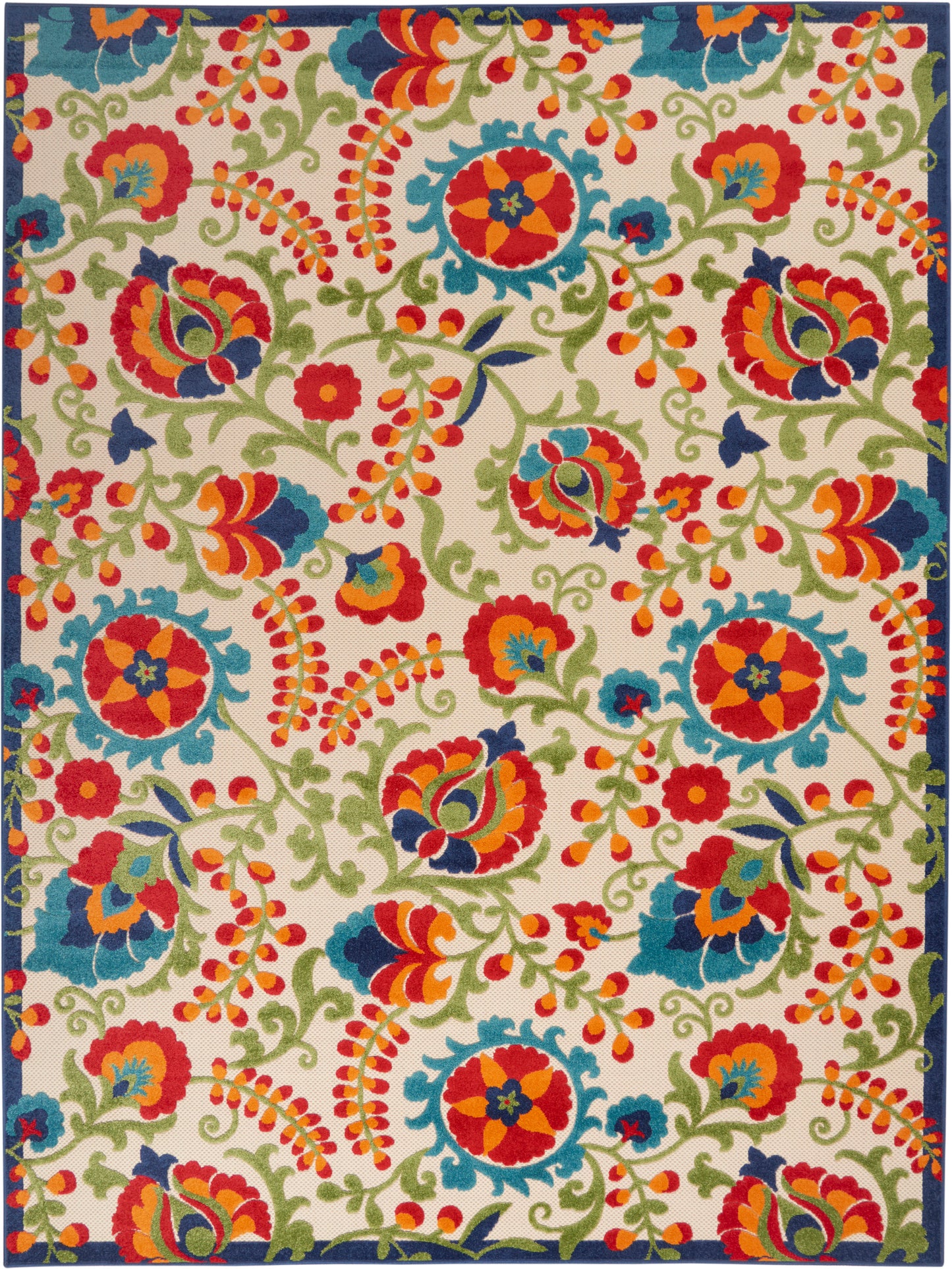 Nourison Home Aloha ALH17 Multicolor Contemporary Power-loomed Rugs