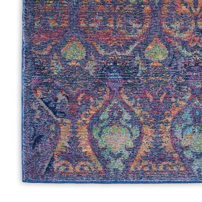 Nourison Home Ankara Global  Navy Multicolor  Transitional