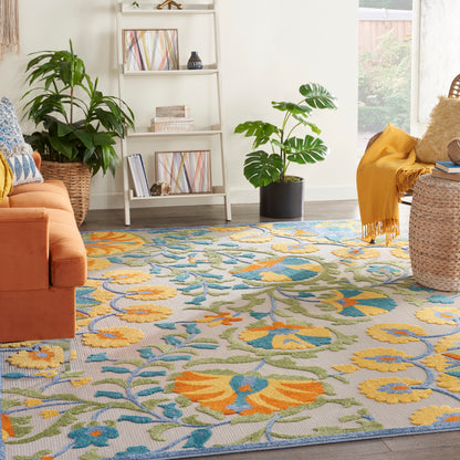 Nourison Home Aloha  Multicolor  Contemporary