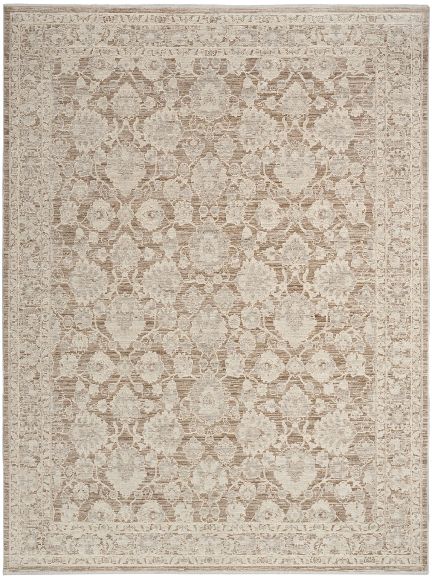 Nourison Home Shadows SHW03 Ivory Mocha Traditional Loom-woven Rug