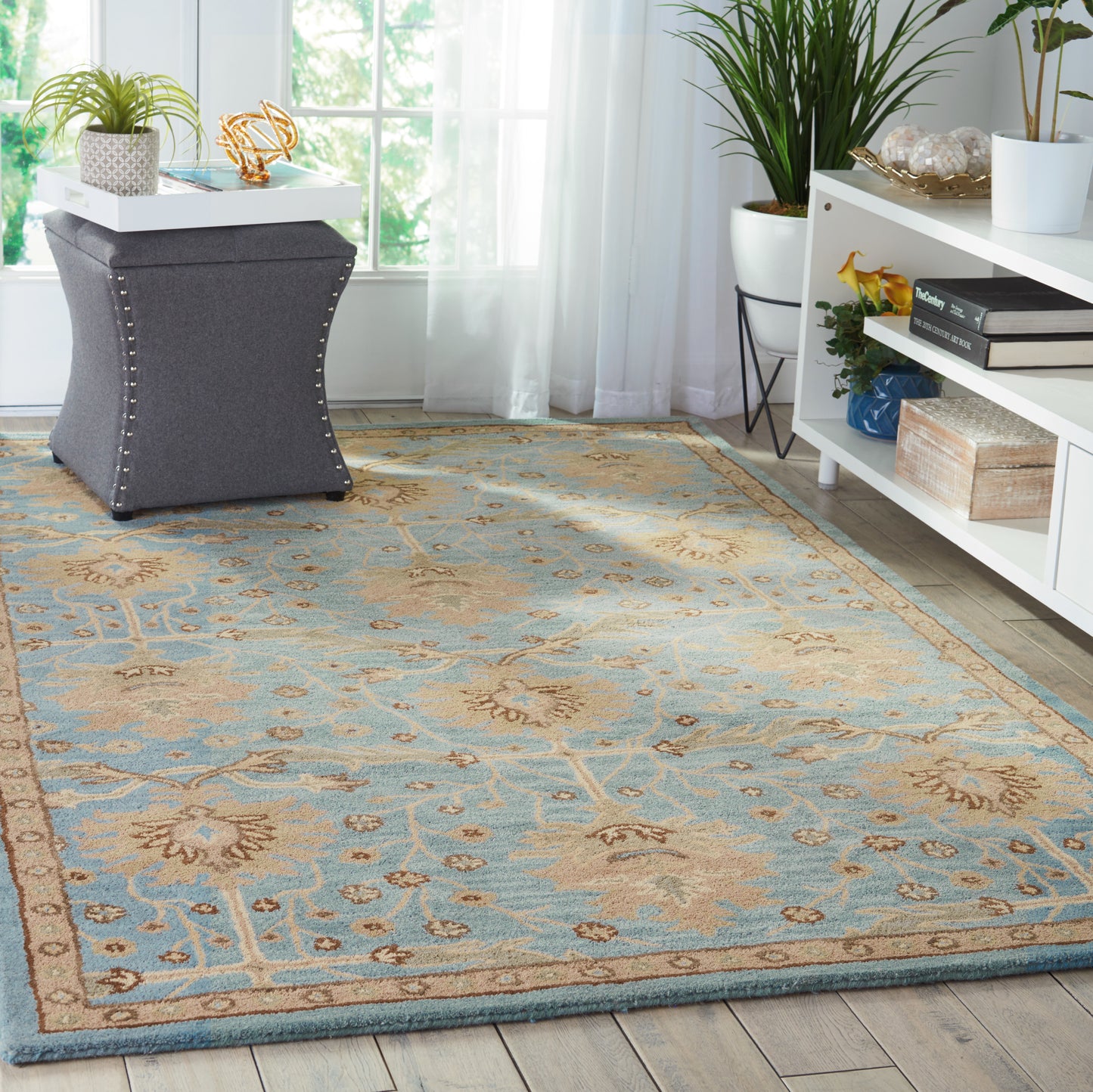Nourison Home Jazmine  Blue  Traditional