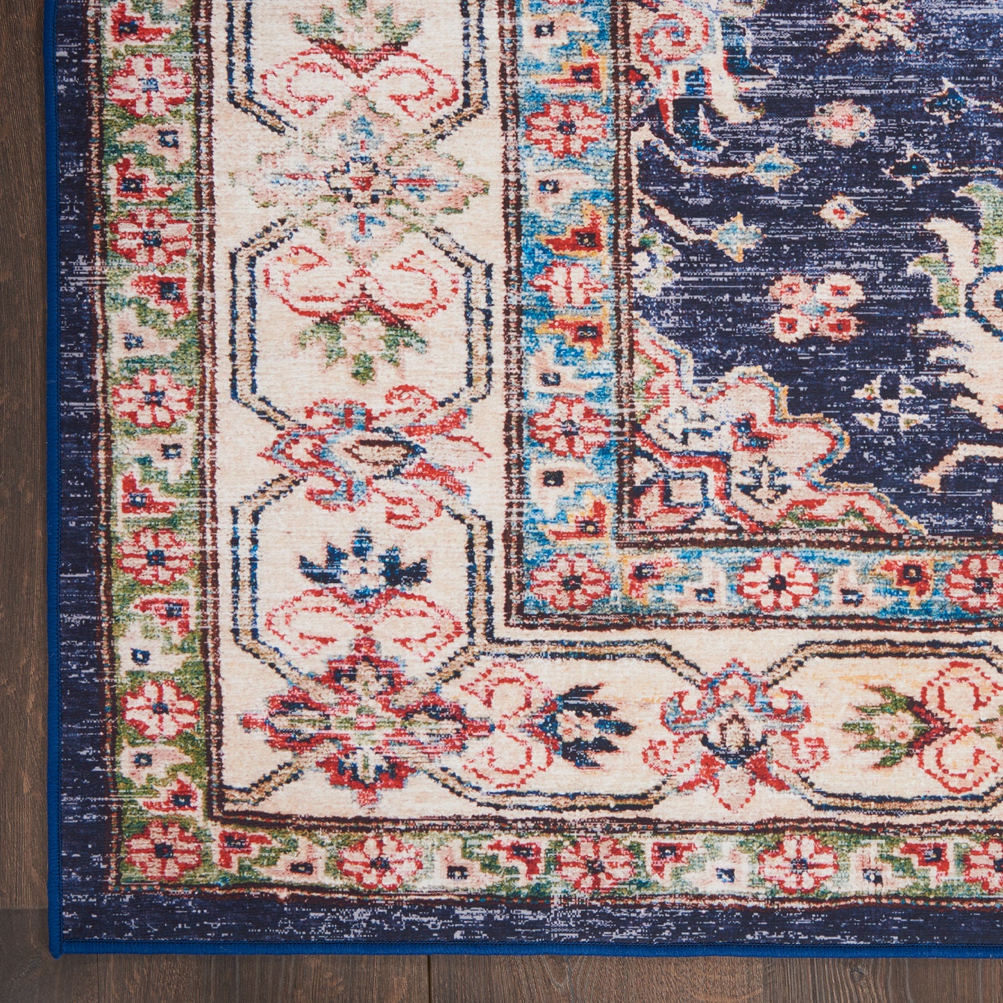 Nourison Home Fulton  Navy  Traditional