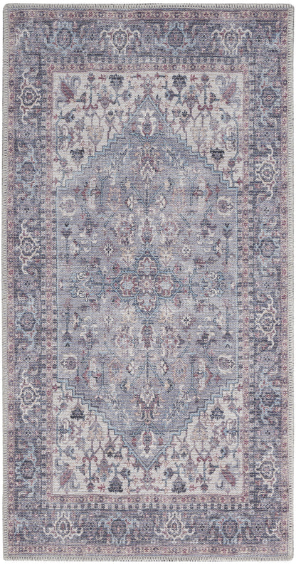Nourison Home New Concept Washables SR101 Grey Traditional Machine Woven Rug
