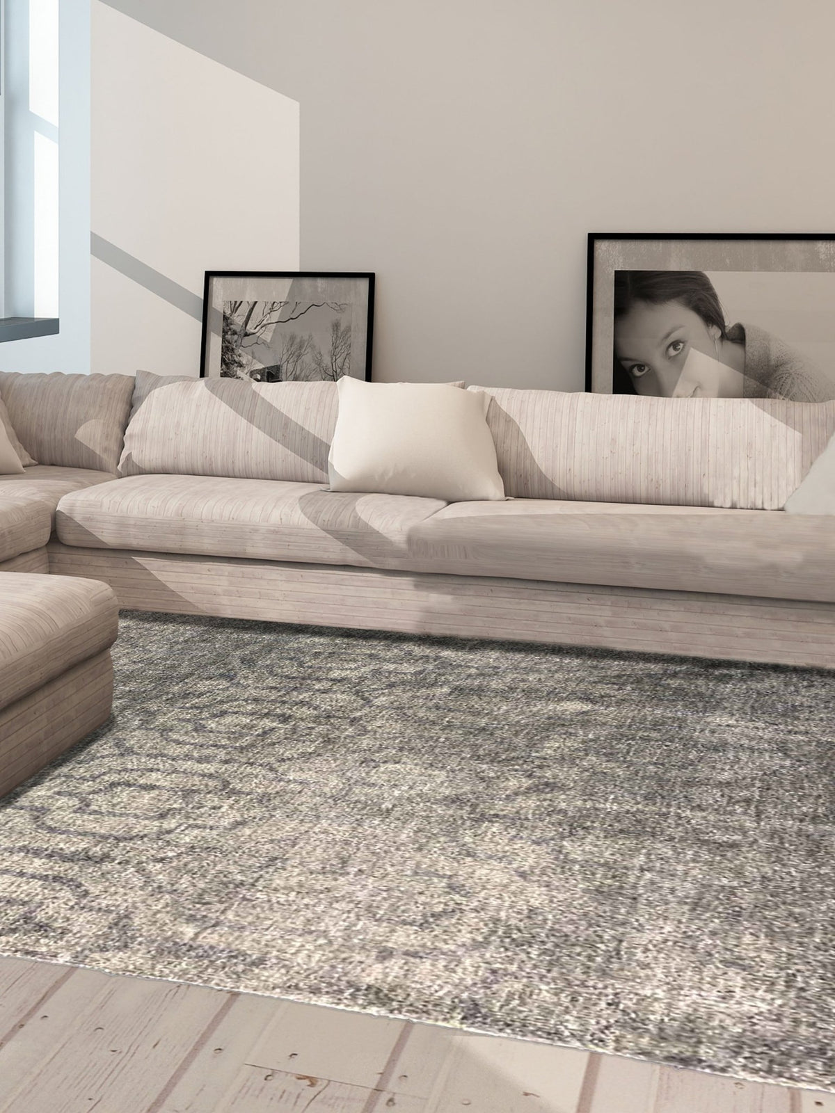 Artisan Teresa Grey Lt.Grey Contemporary Knotted Rug – Atlanta Designer ...