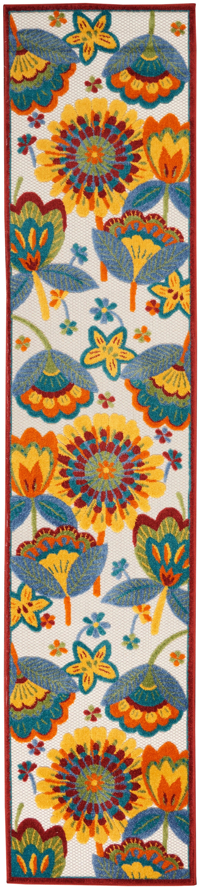 Nourison Home Aloha ALH25 Multicolor Contemporary Power-loomed Rugs