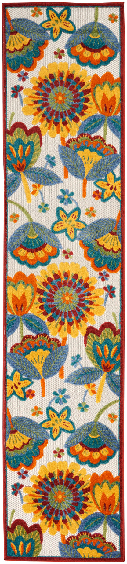Nourison Home Aloha ALH25 Multicolor Contemporary Power-loomed Rugs