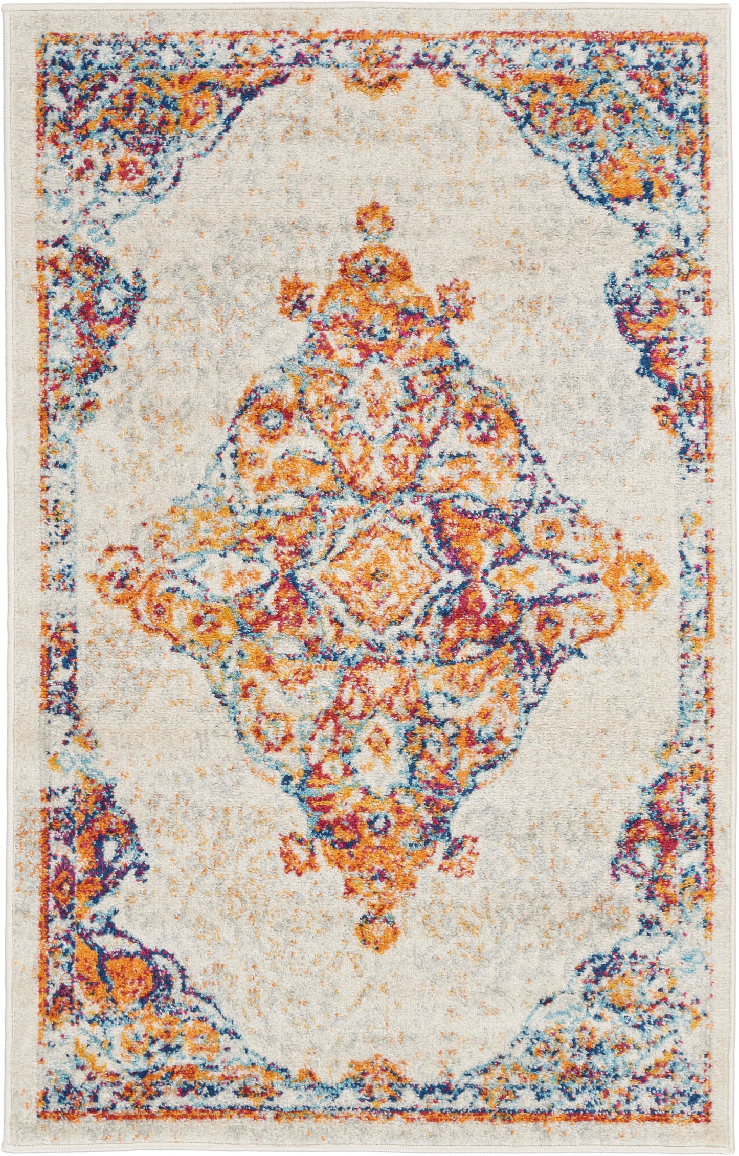 Nourison Home Persian Vintage PRV02 Ivory Multi  Power-loomed Rug