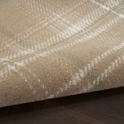 Nourison Home Grafix  Taupe  Contemporary