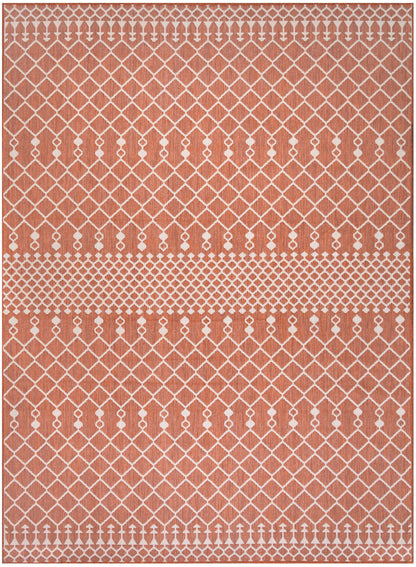 Nourison Home Positano POS02 Terracotta Contemporary Power-loomed Rug