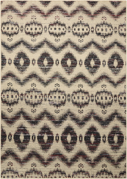 Nourison Home Spectrum  Beige Black  Transitional