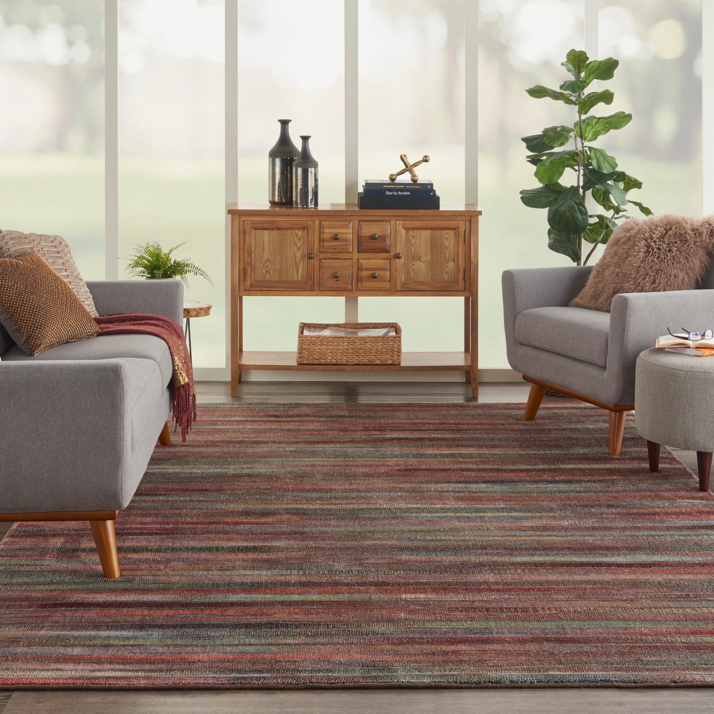 Nourison Home Expressions  Multicolor  Contemporary
