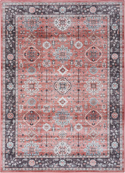 Nourison Home Fulton FUL12 Brick Traditional Power-loomed Rug