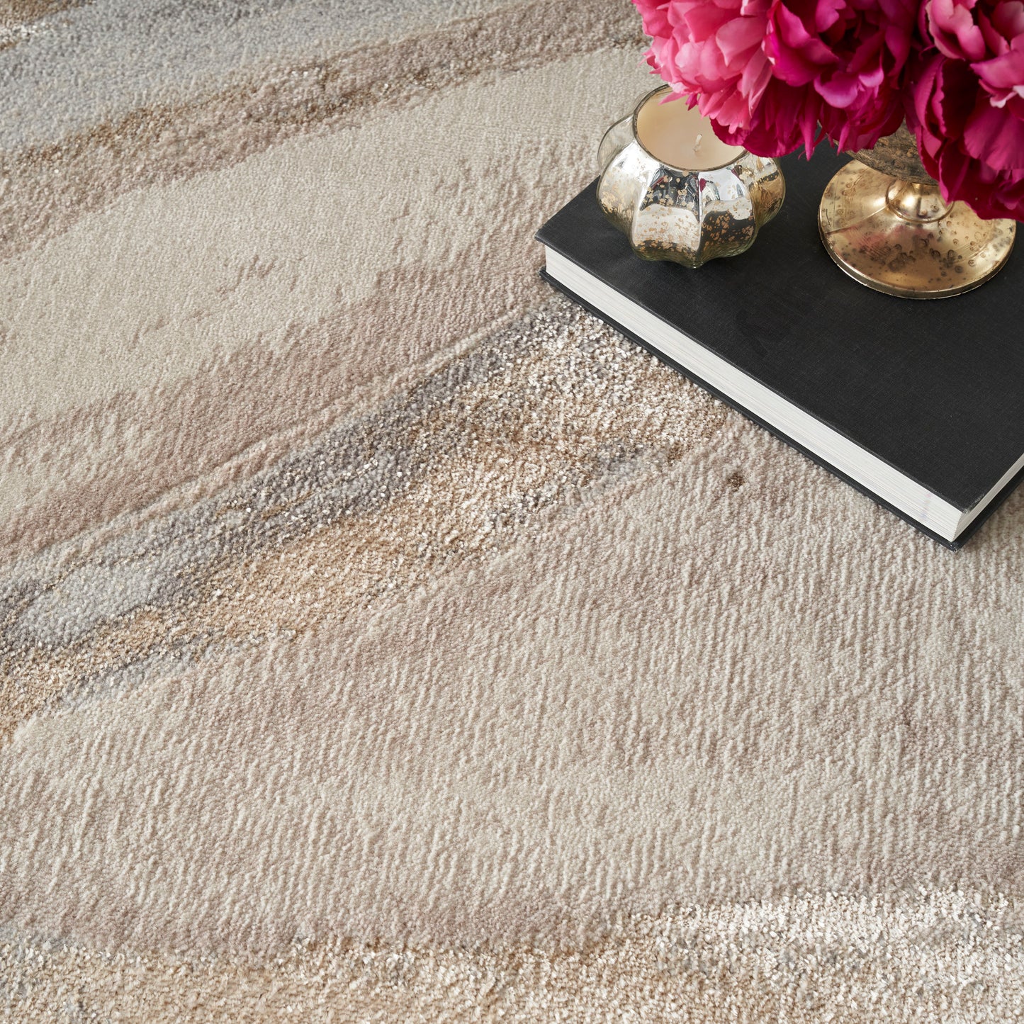 Nourison Home Splash  Beige Grey  Contemporary