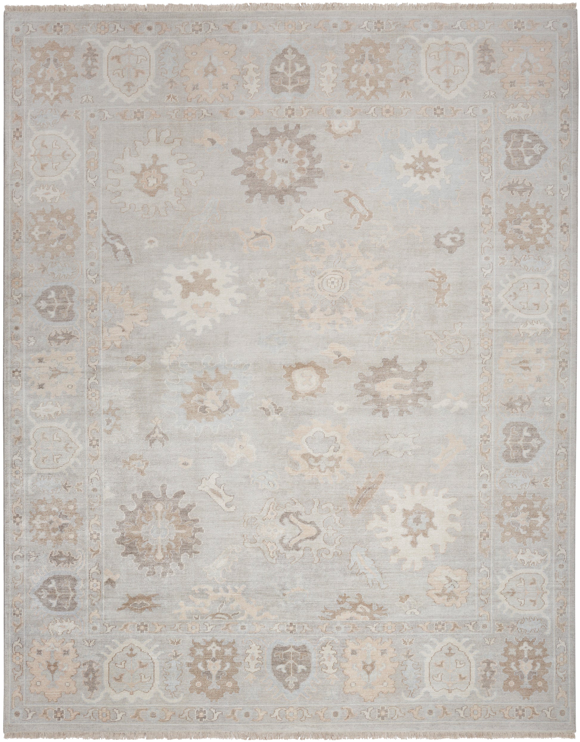 Nourison Home Aldora  Silver Blue  Traditional