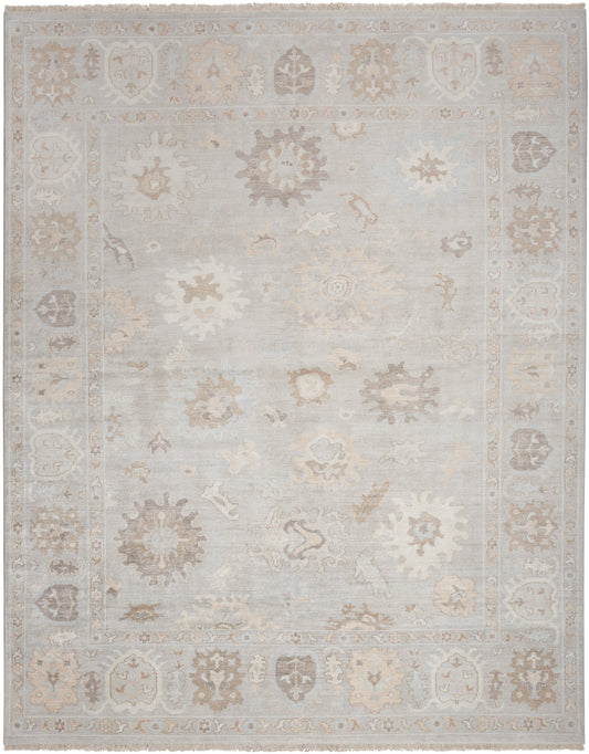 Nourison Home Aldora  Silver Blue  Traditional