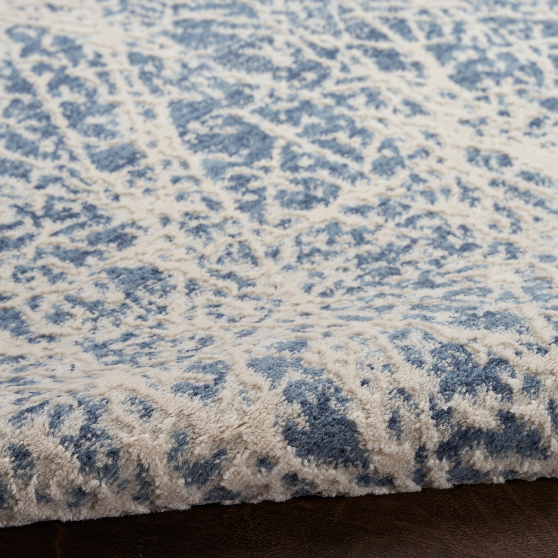 Nourison Home Exhale  Navy Ivory  Contemporary