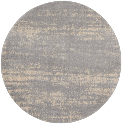 Nourison Home Nourison Essentials NRE03 Grey Beige Contemporary Power-loomed Rug