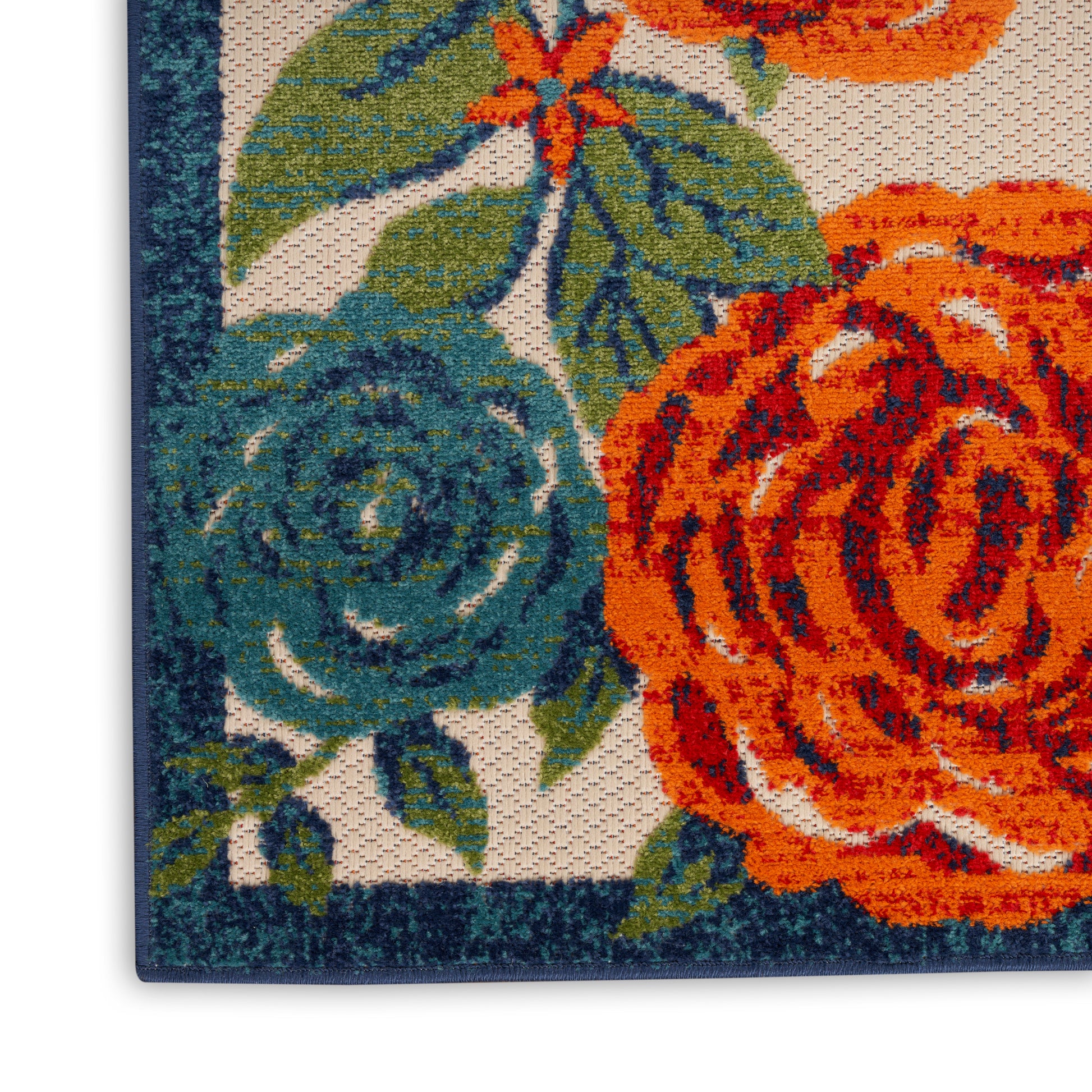 Nourison Home Aloha  Ivory Multicolor  Contemporary