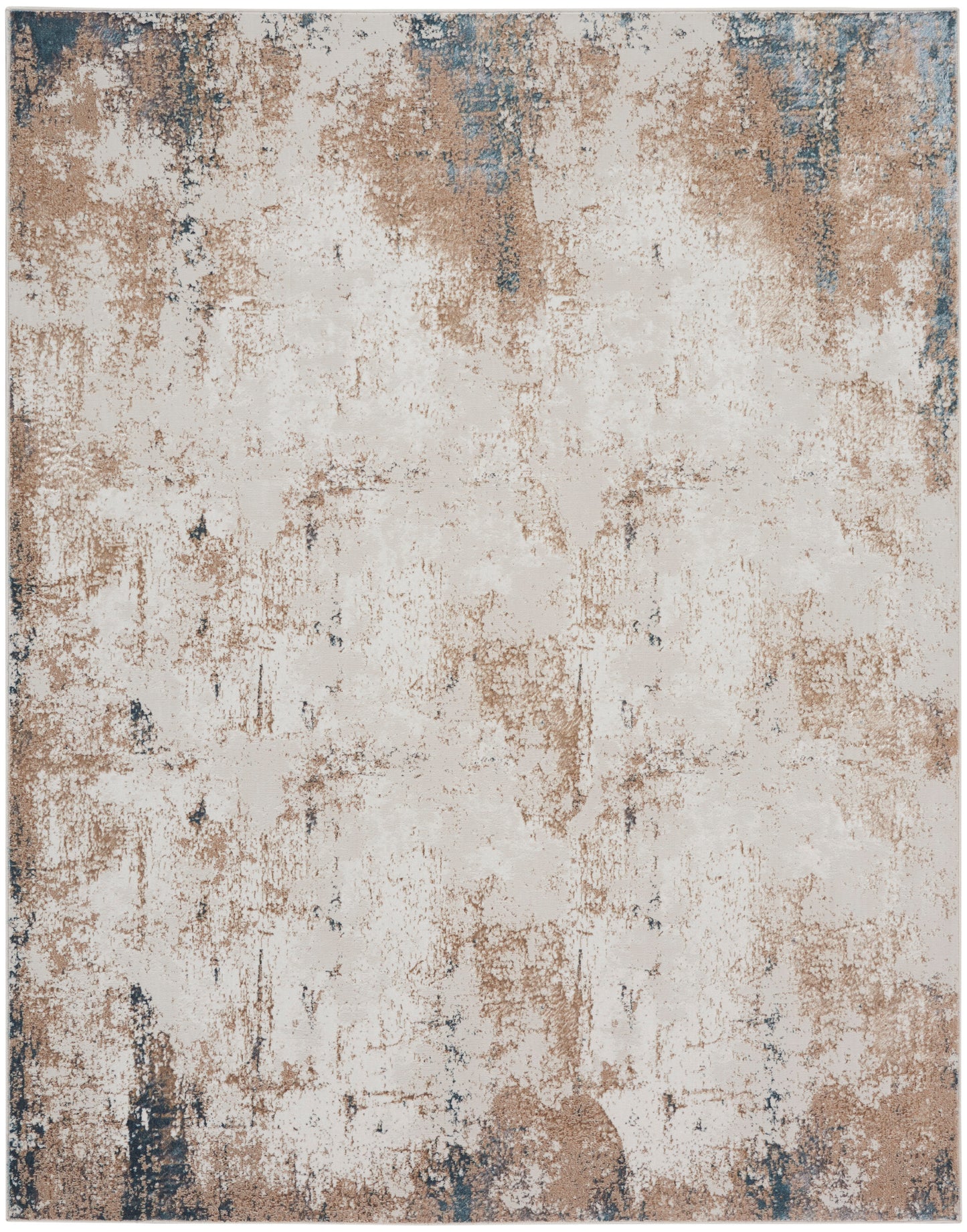 Nourison Home Glitz  Taupe Multicolor  Contemporary