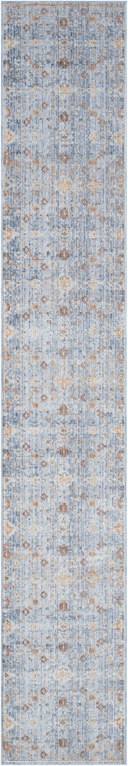 Nourison Home Elegant Heirlooms ELH02 Blue Ivory Traditional Power-loomed Rug