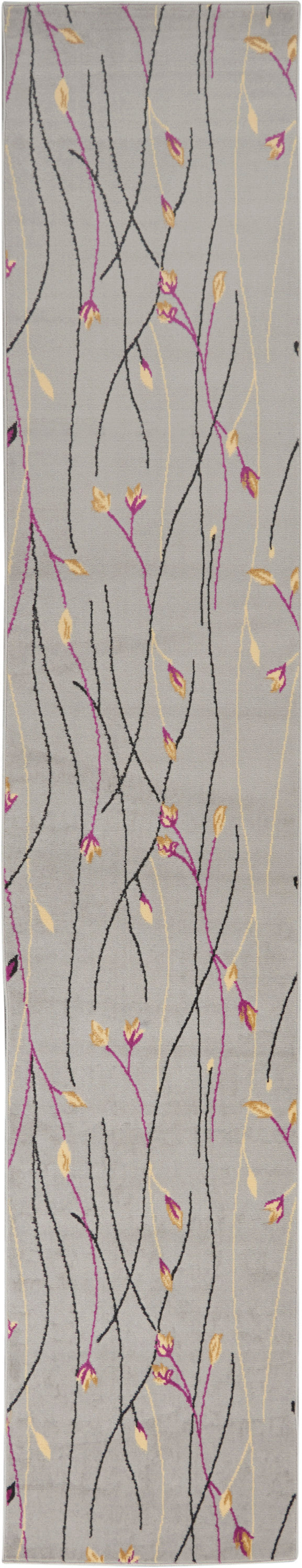 Nourison Home Grafix GRF15 Grey Contemporary Power-loomed Rug