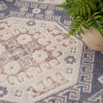 Nourison Home Serenity Home  Ivory Blue  Traditional