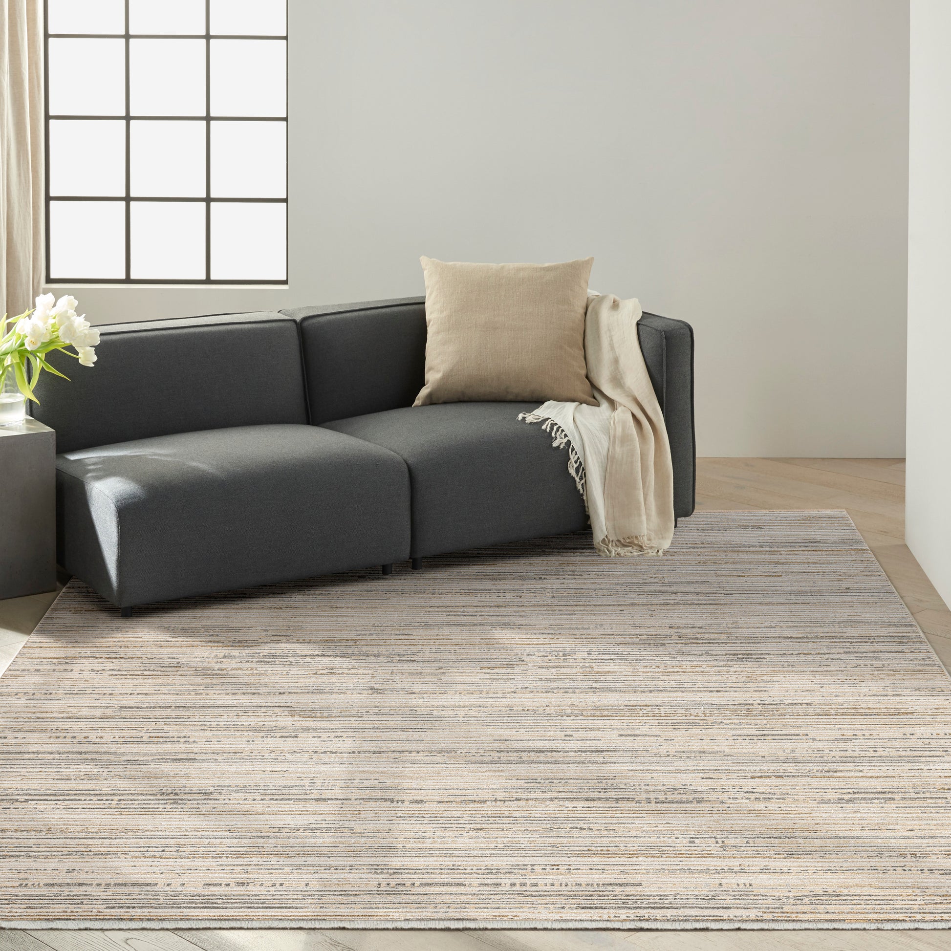 Calvin Klein CK078 Summit  Ivory Multicolor  Contemporary